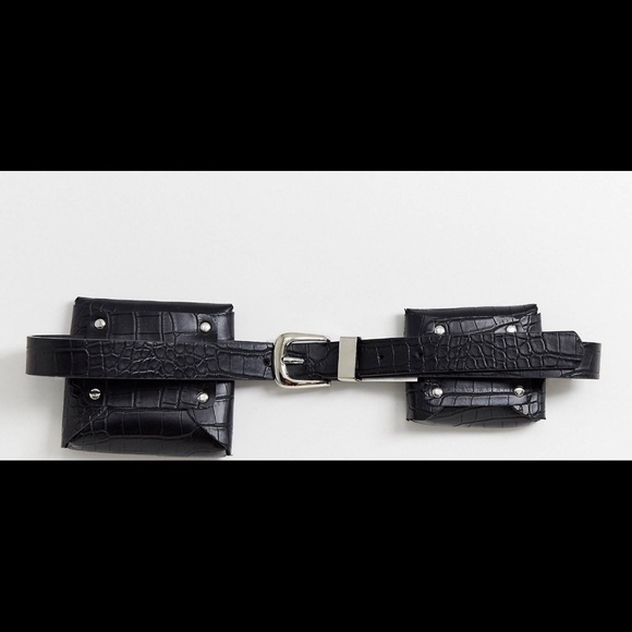 Faux croc utility belt bag - Picture 3 of 3